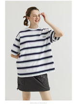 【330グラム】ルーズフィットシルエットボーダーT U3742 - SINCEUMM
