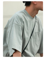 シンプルレトロウォッシュ無地ポケットT U3843 - SINCEUMM