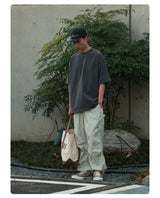 シンプルレトロウォッシュ無地ポケットT U3843 - SINCEUMM