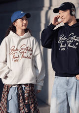 【445グラム】ロゴ刺繍フーディ U5055 - SINCEUMM