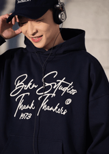 【445グラム】ロゴ刺繍フーディ U5055 - SINCEUMM