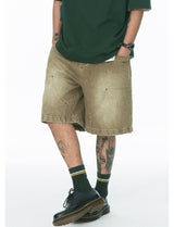 アメリカンレトロデニムショートカーゴパンツ UN616 - SINCEUMM