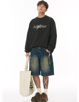 アメリカンレトロデニムショートカーゴパンツ UN616 - SINCEUMM