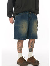 アメリカンレトロデニムショートカーゴパンツ UN616 - SINCEUMM