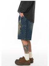 アメリカンレトロデニムショートカーゴパンツ UN616 - SINCEUMM