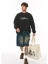 アメリカンレトロデニムショートカーゴパンツ UN616 - SINCEUMM