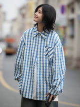 ライトブルーチェックシャツ UN399 - SINCEUMM