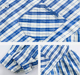 ライトブルーチェックシャツ UN399 - SINCEUMM