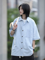 レトロストライプ半袖シャツ UN454 - SINCEUMM