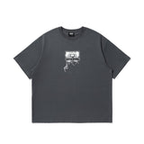 【300グラム】ヴィンテージテーププリント半袖Tシャツ UN487 - SINCEUMM