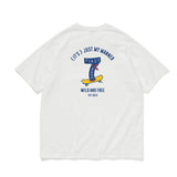 【240グラム】スケートボードロゴプリントTシャツ U3612 - SINCEUMM
