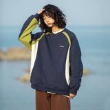 スポーツカラーブロックラグランスエットシャツ UN380 - SINCEUMM