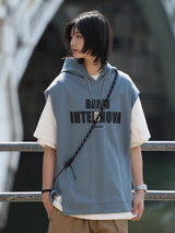 ツーピースベスト半袖コントラストレターTシャツ UN386 - SINCEUMM