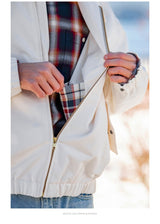 COOLMAX 裏地チェックライトハリントンジャケット U135 - SINCEUMM