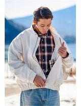 COOLMAX 裏地チェックライトハリントンジャケット U135 - SINCEUMM