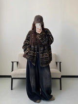 ダメージウォッシュ加工ジーンズ