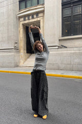 レオパード柄カーゴデニム U4506 - SINCEUMM