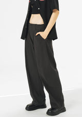 ウエスト伸縮リネンストレートパンツ U3376 - SINCEUMM