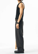 ウエスト伸縮リネンストレートパンツ U3376 - SINCEUMM