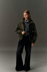 中綿入りショート丈フライトジャケット U4832 - SINCEUMM