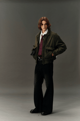 中綿入りショート丈フライトジャケット U4832 - SINCEUMM