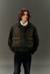 中綿入りショート丈フライトジャケット U4832 - SINCEUMM