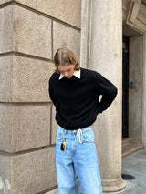 高密度編みショート丈ニットプルオーバー U2719 - SINCEUMM