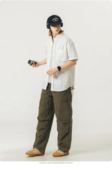 short sleeves Stripe Oxford Shirt N1820 - SINCEUMM