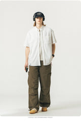 short sleeves Stripe Oxford Shirt N1820 - SINCEUMM