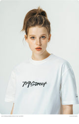 冷感繊維 吸湿速乾性【Sorona】Sustainable logo T-shirt N3357 - SINCEUMM