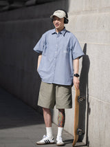 半袖ストライプシャツ U3399 - SINCEUMM