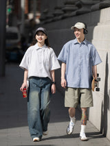 半袖ストライプシャツ U3399 - SINCEUMM