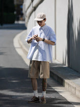 ライトストライプ半袖シャツ U209 - SINCEUMM