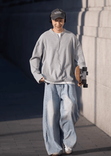 レイヤード風ワッフルロンT U5057 - SINCEUMM