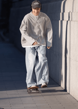 レイヤード風ワッフルロンT U5057 - SINCEUMM