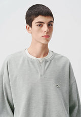 ヘンリーネックワッフルロンT U4108 - SINCEUMM