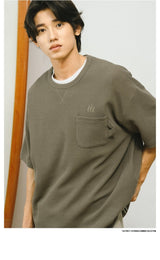 ドローコード付きワッフル生地Tシャツ U1947 - SINCEUMM