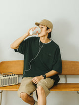 ドローコード付きワッフル生地Tシャツ U1947 - SINCEUMM
