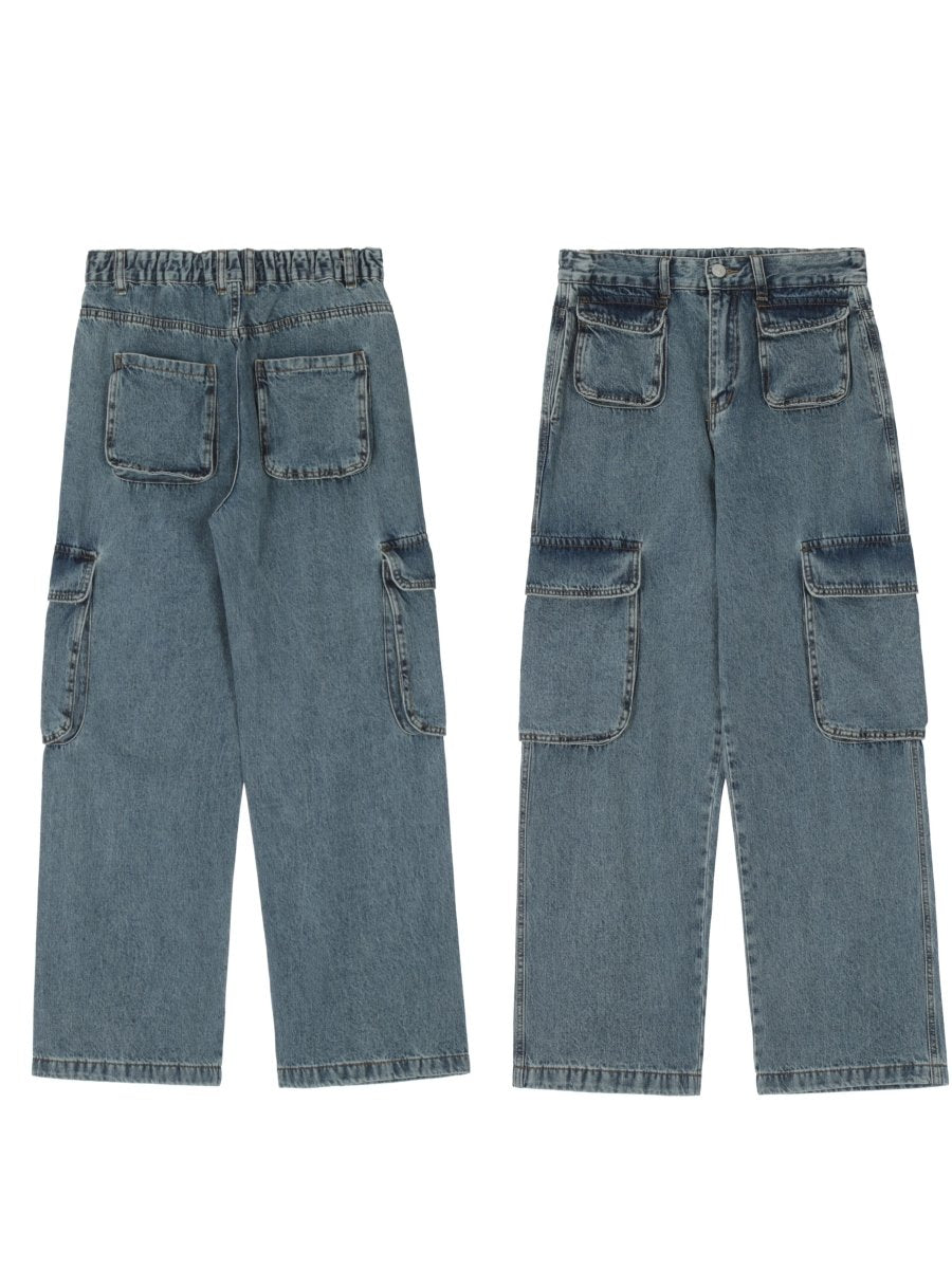 Denim pants with pockets U5 – SINCEUMM