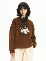 アニマルプリントニットセーター U2597 - SINCEUMM