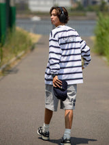 ルーズフィットボーダーロンT N2380 - SINCEUMM