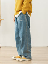 ウエスト伸縮ロゴ付きデニムパンツ N1081 - SINCEUMM