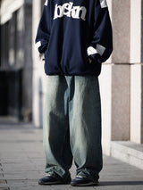 ルーズワイドウォッシュデニムパンツ U271 - SINCEUMM