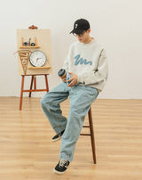 希少 発泡プリントカラースウェット U956 - SINCEUMM