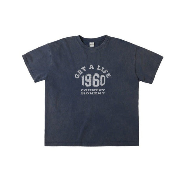 【290グラム】レトロウォッシュナンバーTシャツ U3826 - SINCEUMM