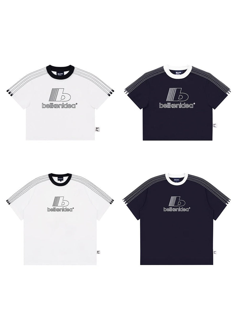 【300グラム】ロゴ入りリンガーTシャツ　U3817 - SINCEUMM