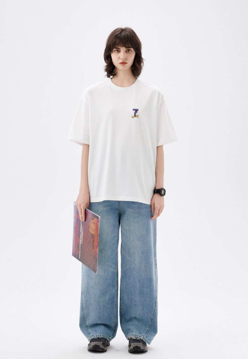 240グラム】スケートボードロゴプリントTシャツ U3612 – SINCEUMM