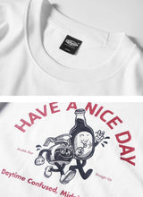 コーヒーandビールプリントTシャツ U3789 - SINCEUMM