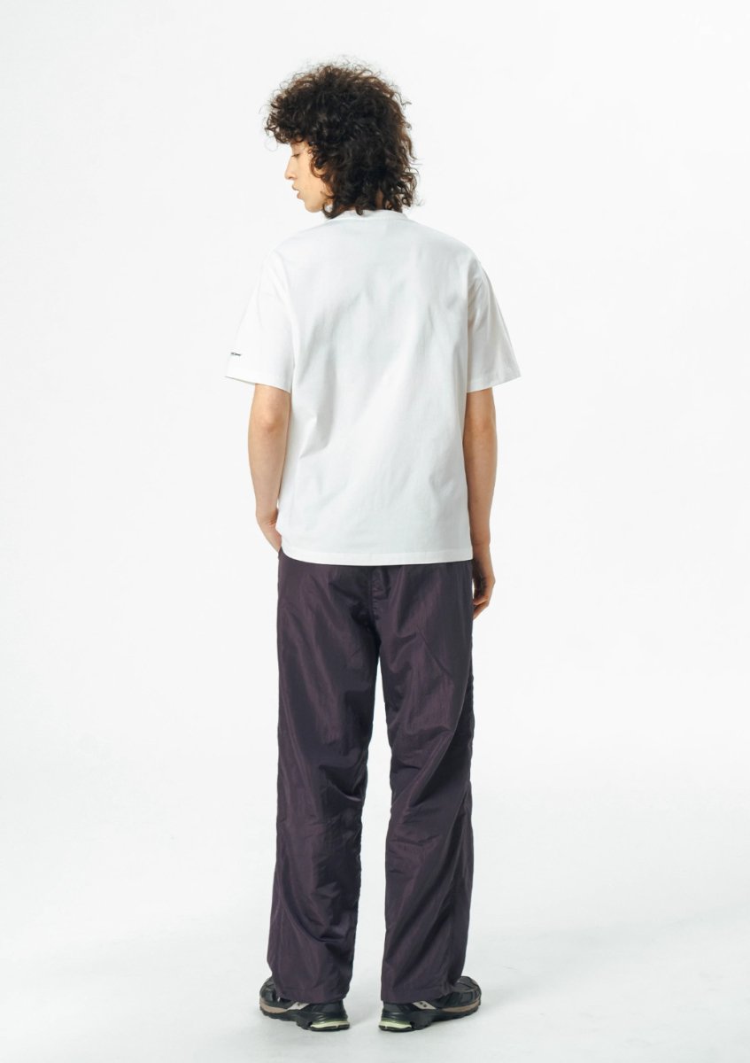 metallic nylon pants / ドローコード付きメタリックナイロンパンツ N3938 - SINCEUMM