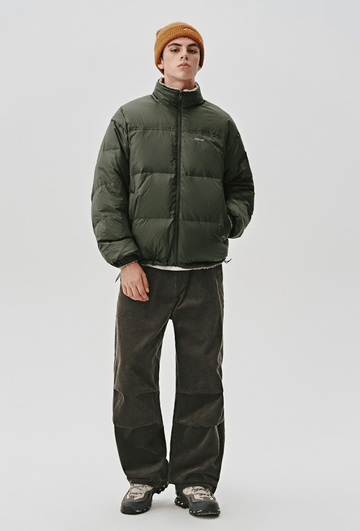 torch】ARMEN リバーシブル ダウンジャケット オリーブグリーン torch